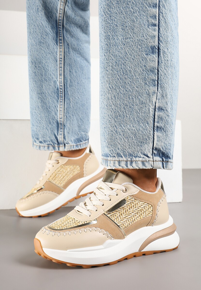 Sneakers Ninatia Bej închis 2