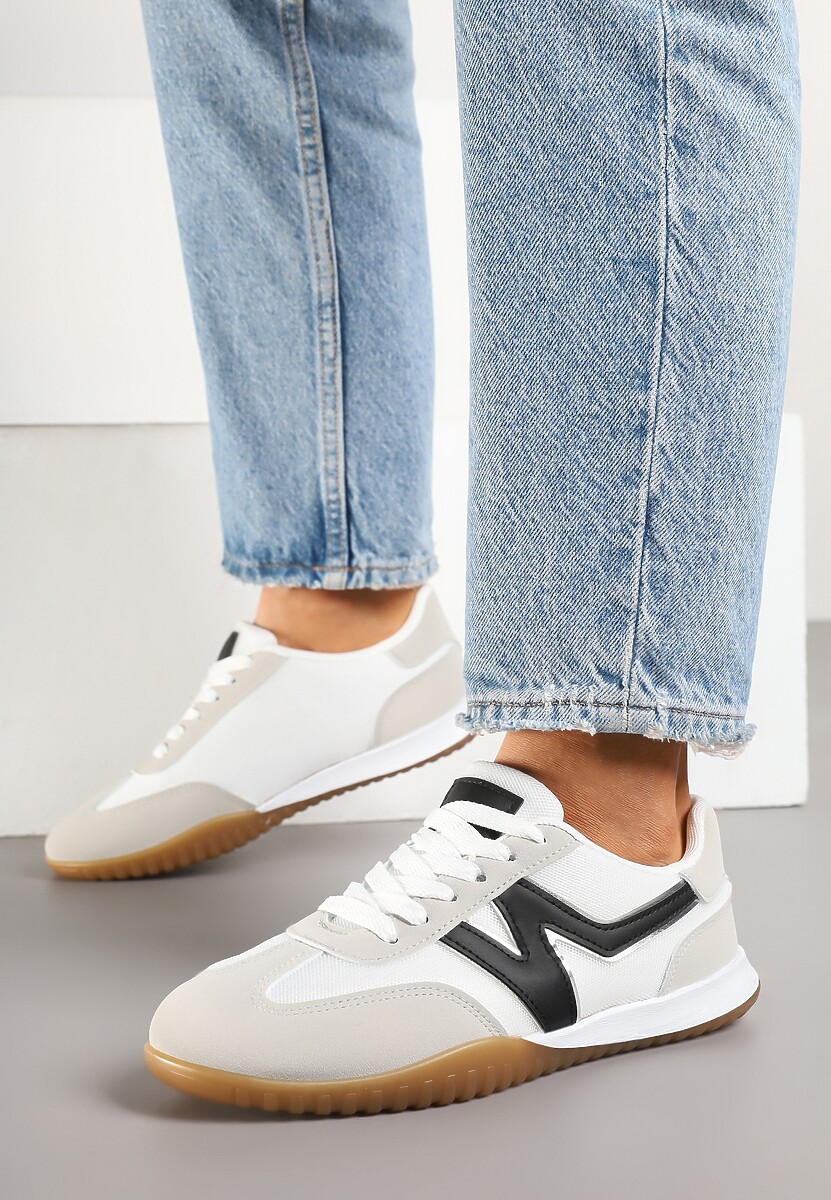 Szaro-Czarne Sneakersy Klasyczne Tenisówki Istia 3