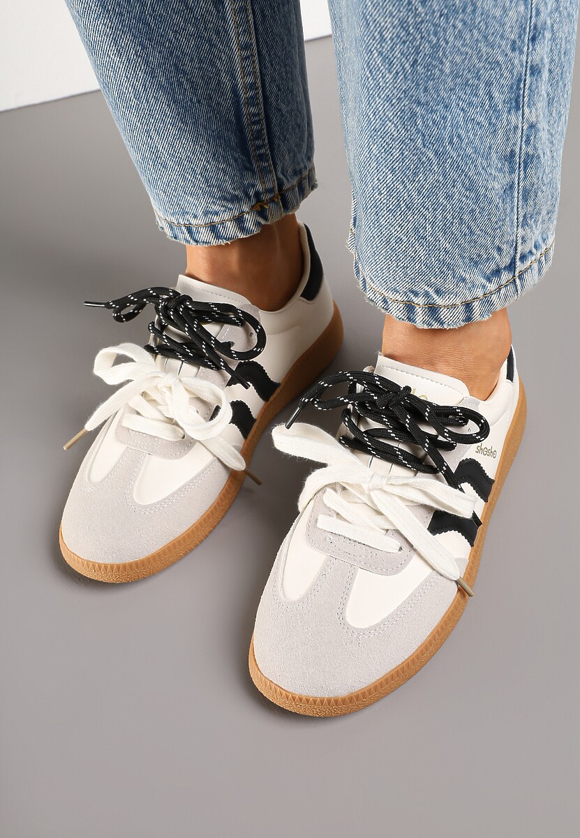 Sneakers Zarinoa Bej cu negru 3