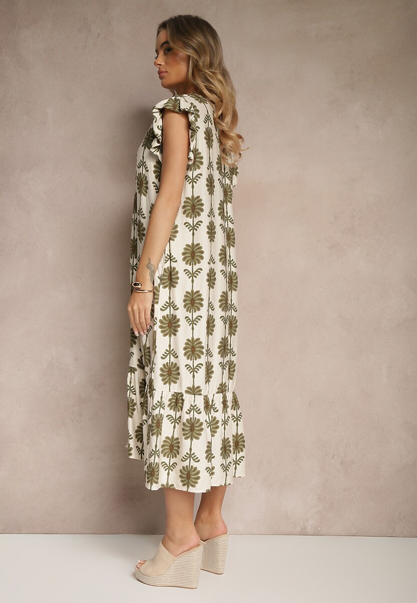 Rochie Efalithea Bej închis 3