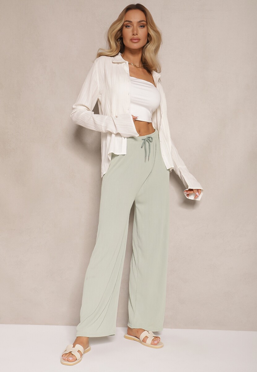 Pantaloni Harisna Verde deschis 2