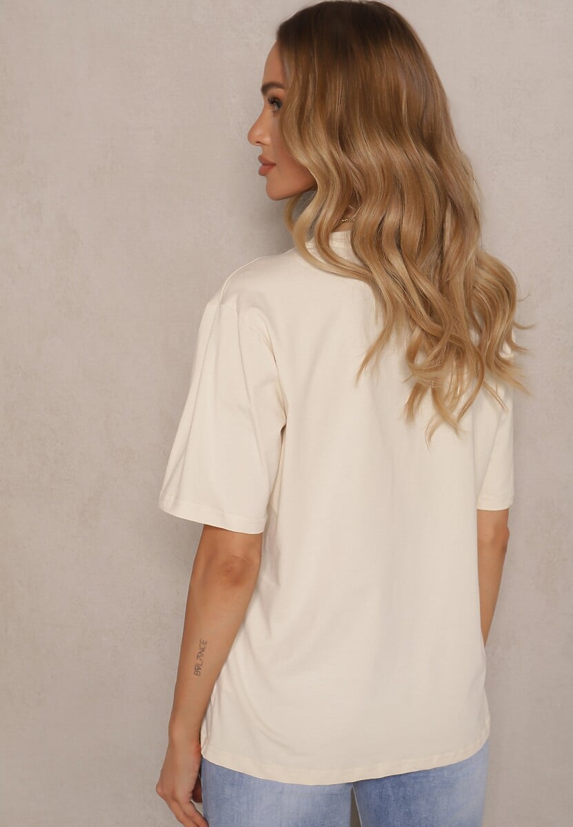 T-shirt Setolina Bej deschis 3