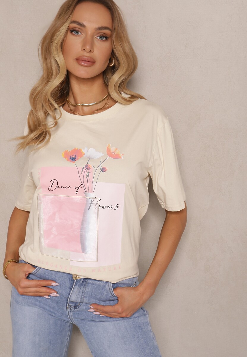 T-shirt Setolina Bej deschis 1