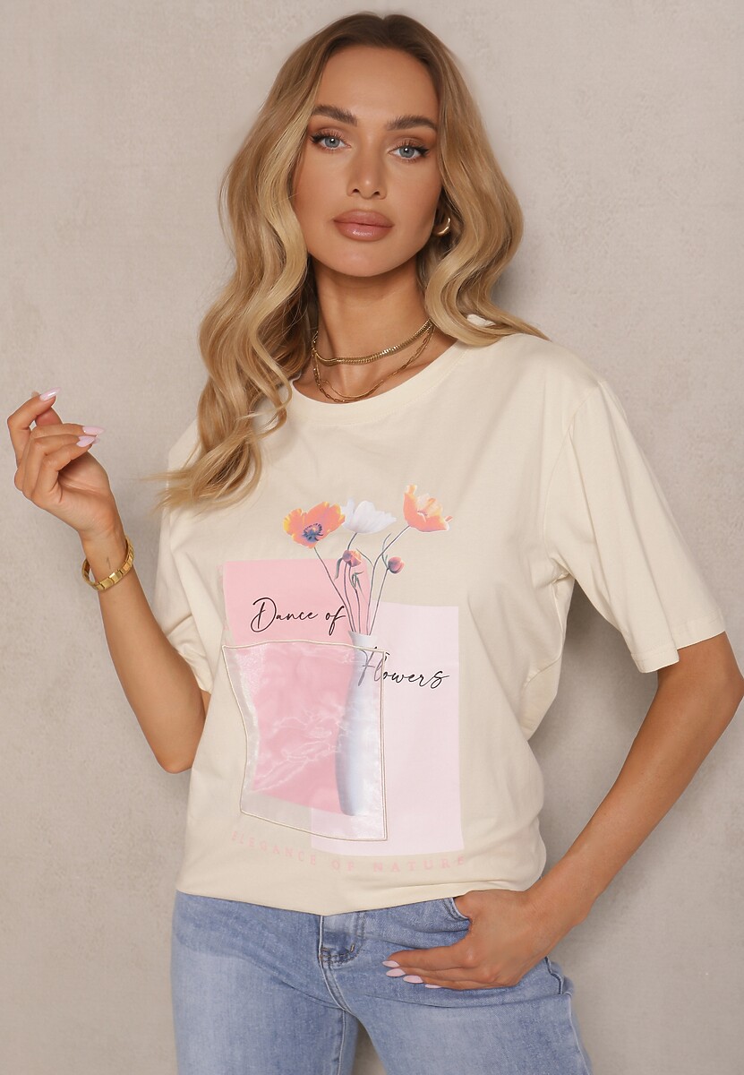 T-shirt Setolina Bej deschis 2
