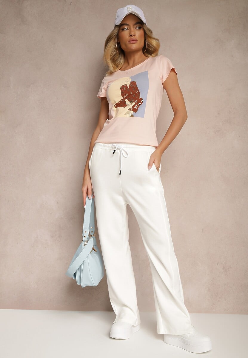T-shirt Aizana Roz deschis 2