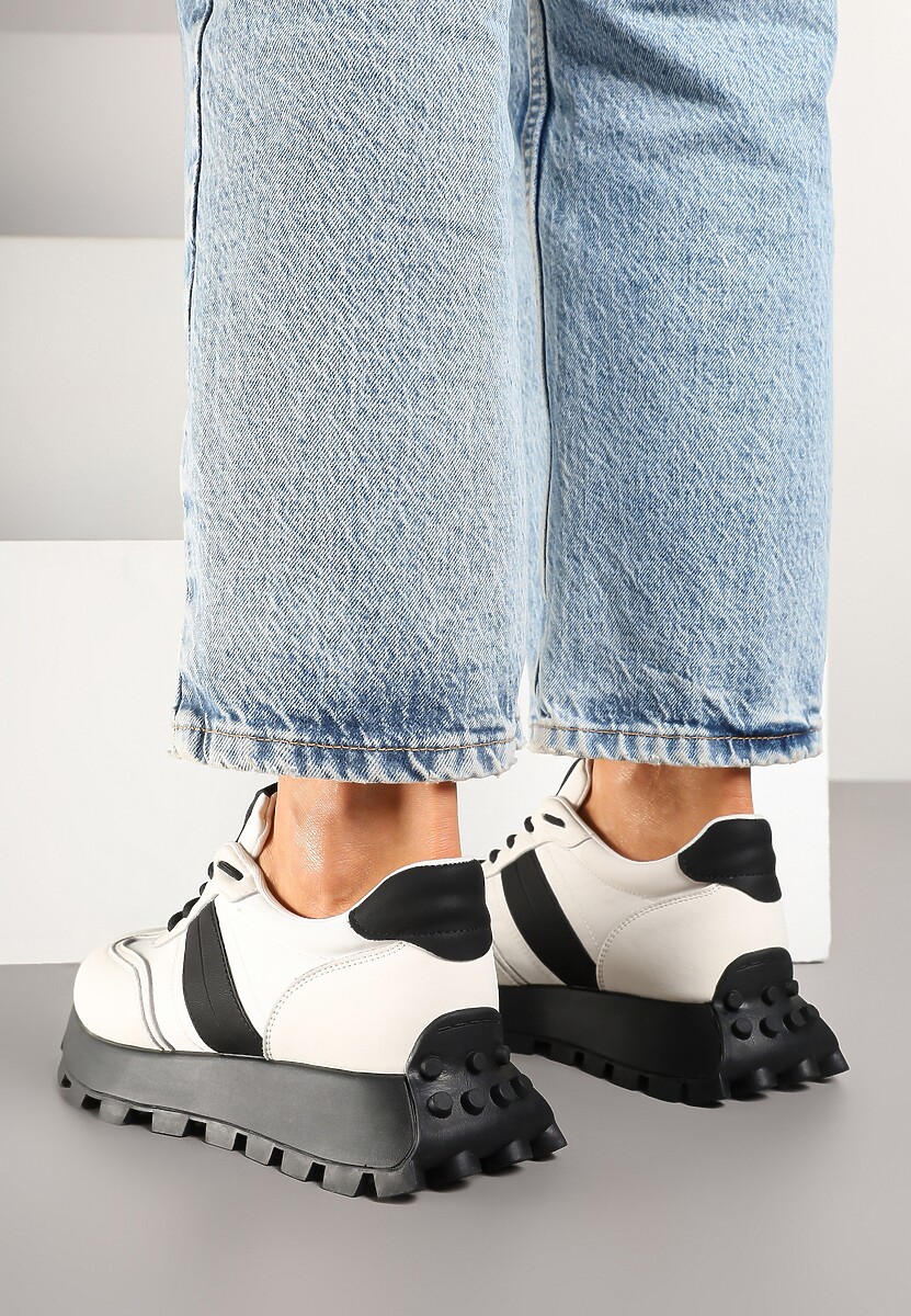 Sneakers Efalorena Bej cu negru 3