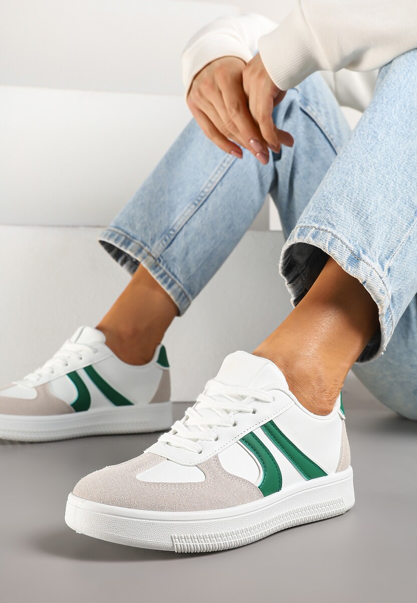 Sneakers Setinora Alb cu verde 1