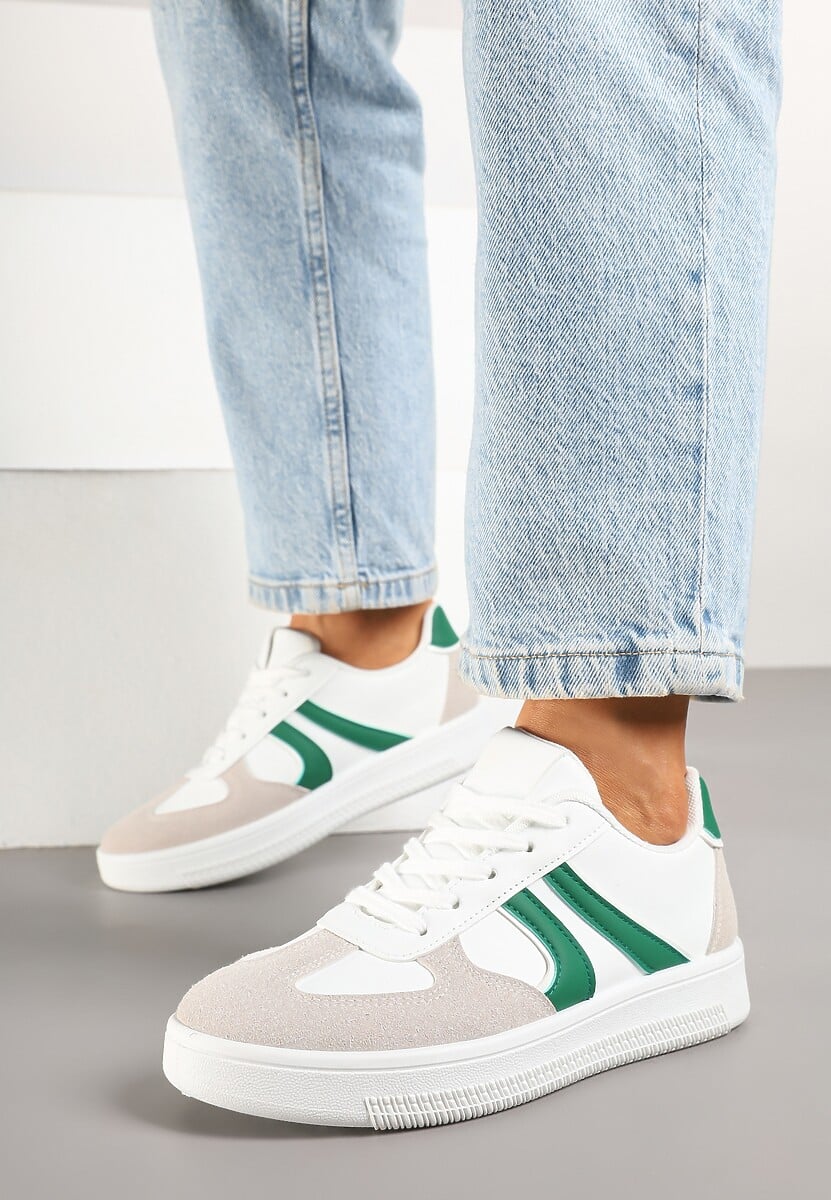 Sneakers Setinora Alb cu verde 2