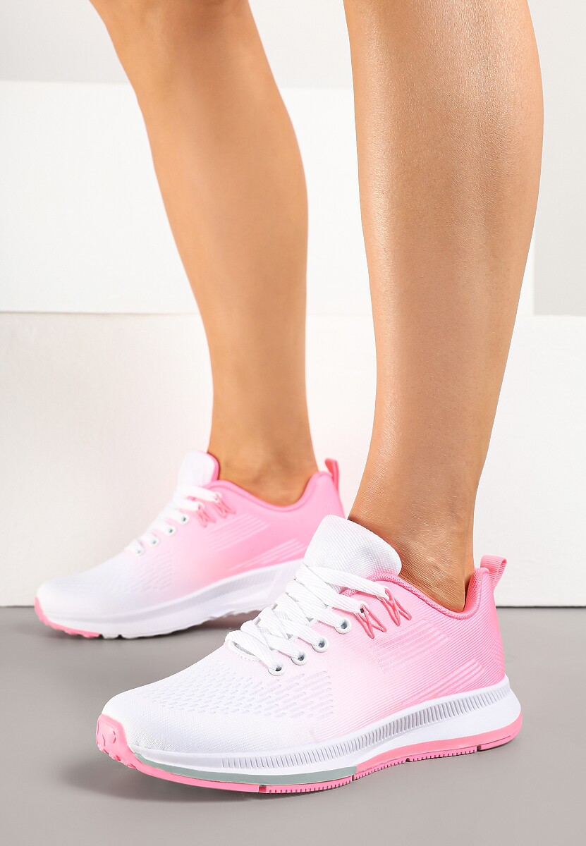 Pantofi sport Maccaria Alb cu roz 1
