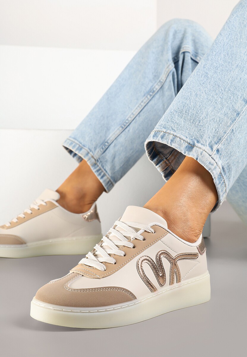 Sneakers Ailinne Bej închis 2