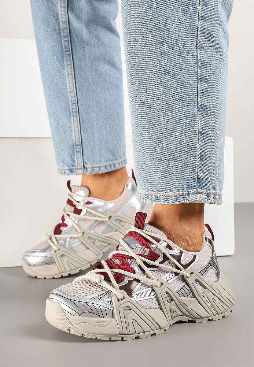 Sneakers Nuritha Argintii 2