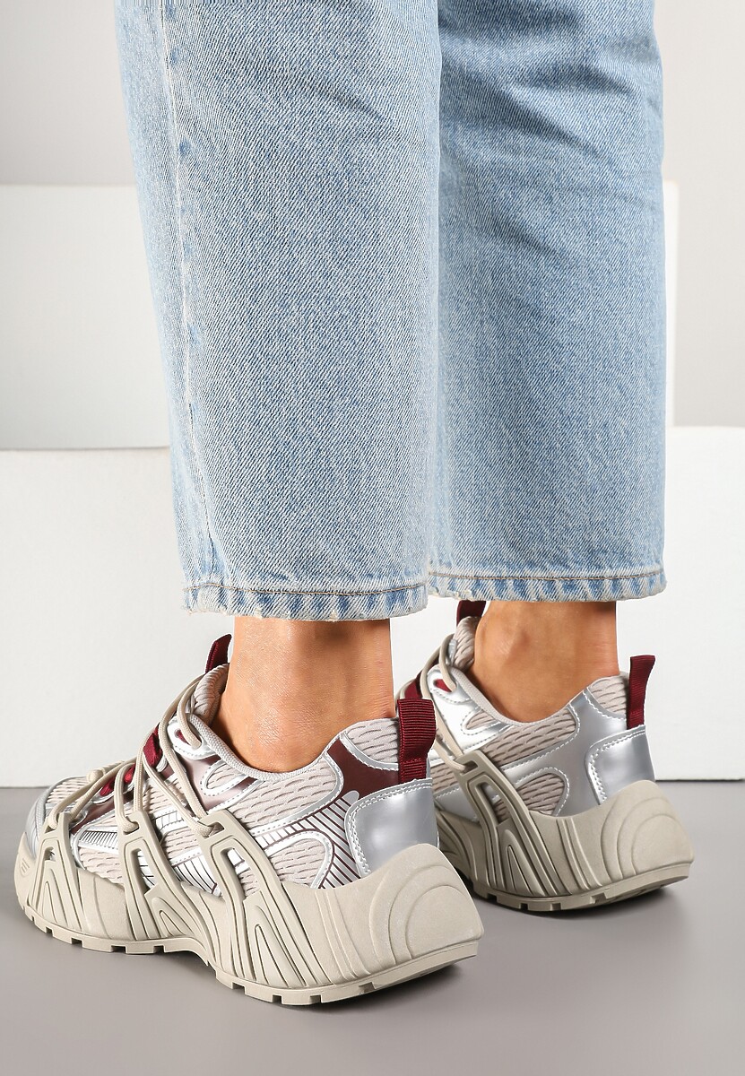 Sneakers Nuritha Argintii 3