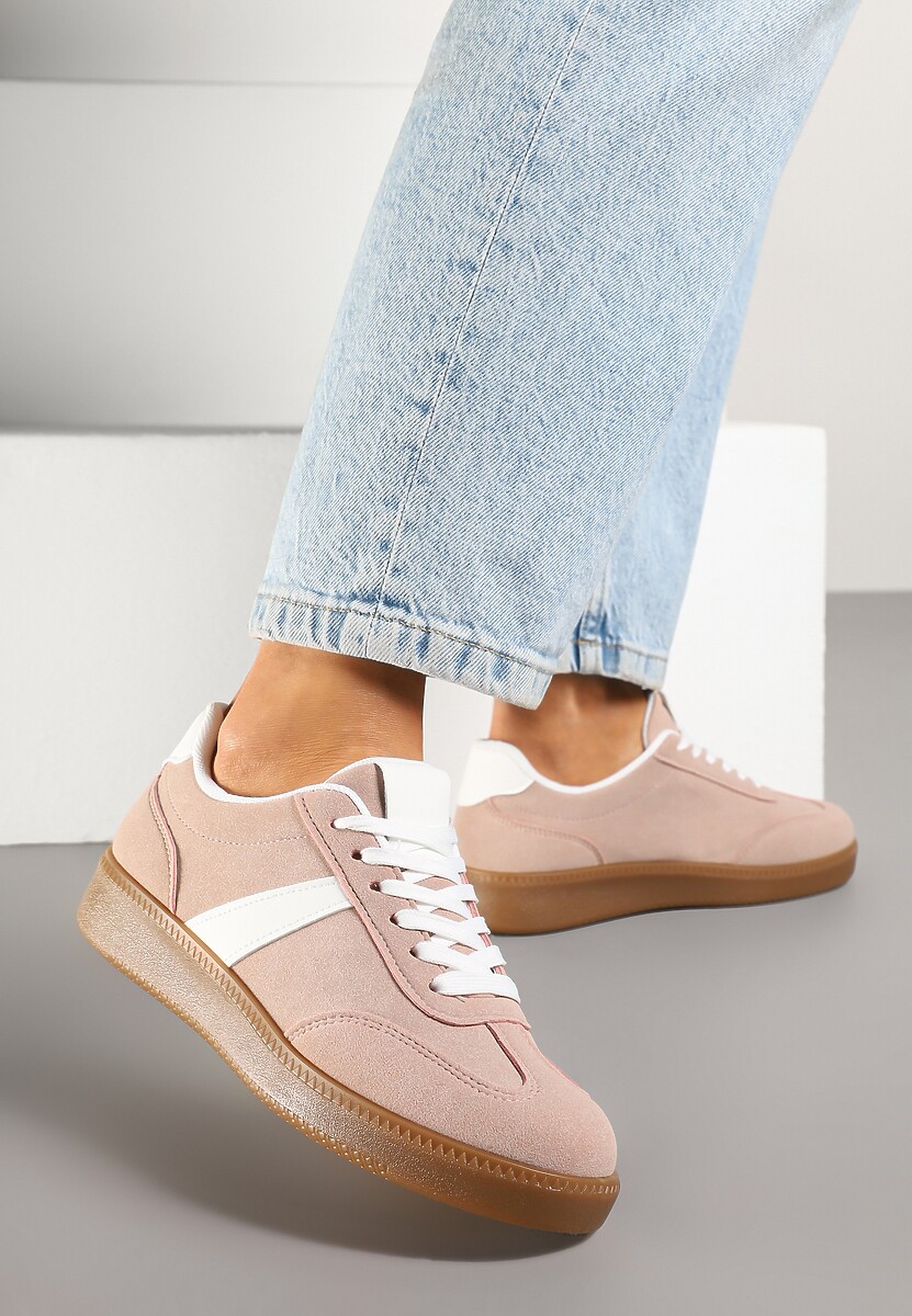 Różowe Sneakersy w Stylu Kultowych Tenisówek Gillifia 2