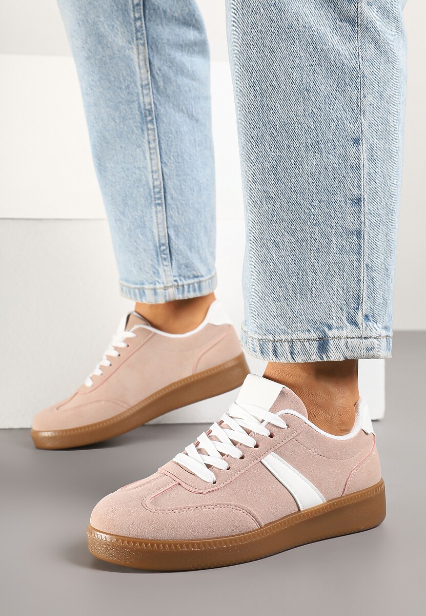 Różowe Sneakersy w Stylu Kultowych Tenisówek Gillifia 3