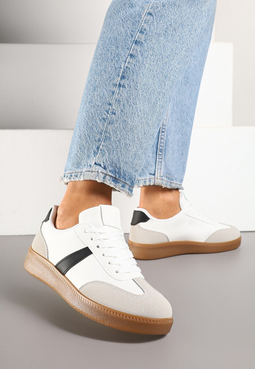 Białe Sneakersy w Stylu Kultowych Tenisówek Gillifia 1