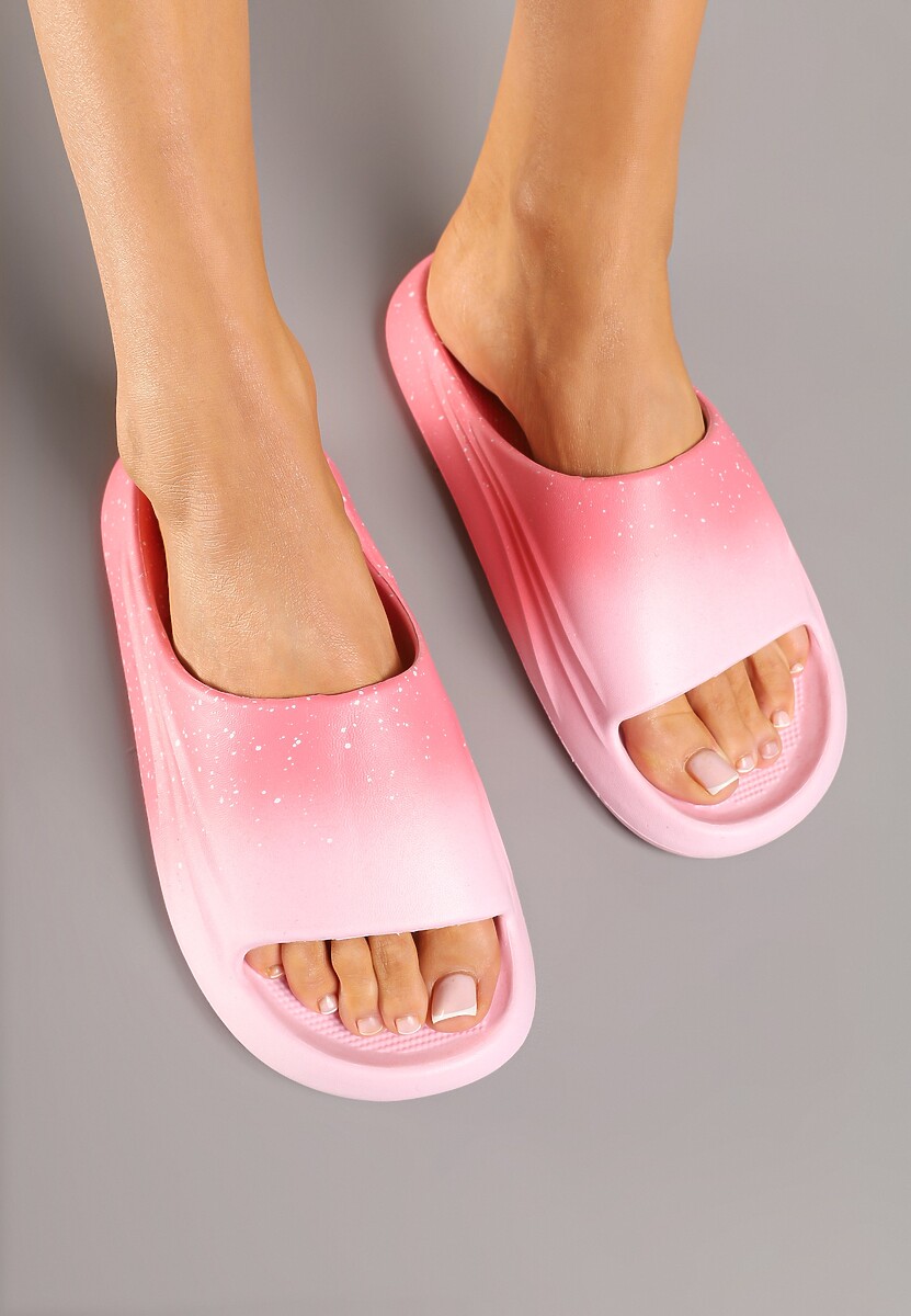 Papuci Setanira Roz cu fucsia 3