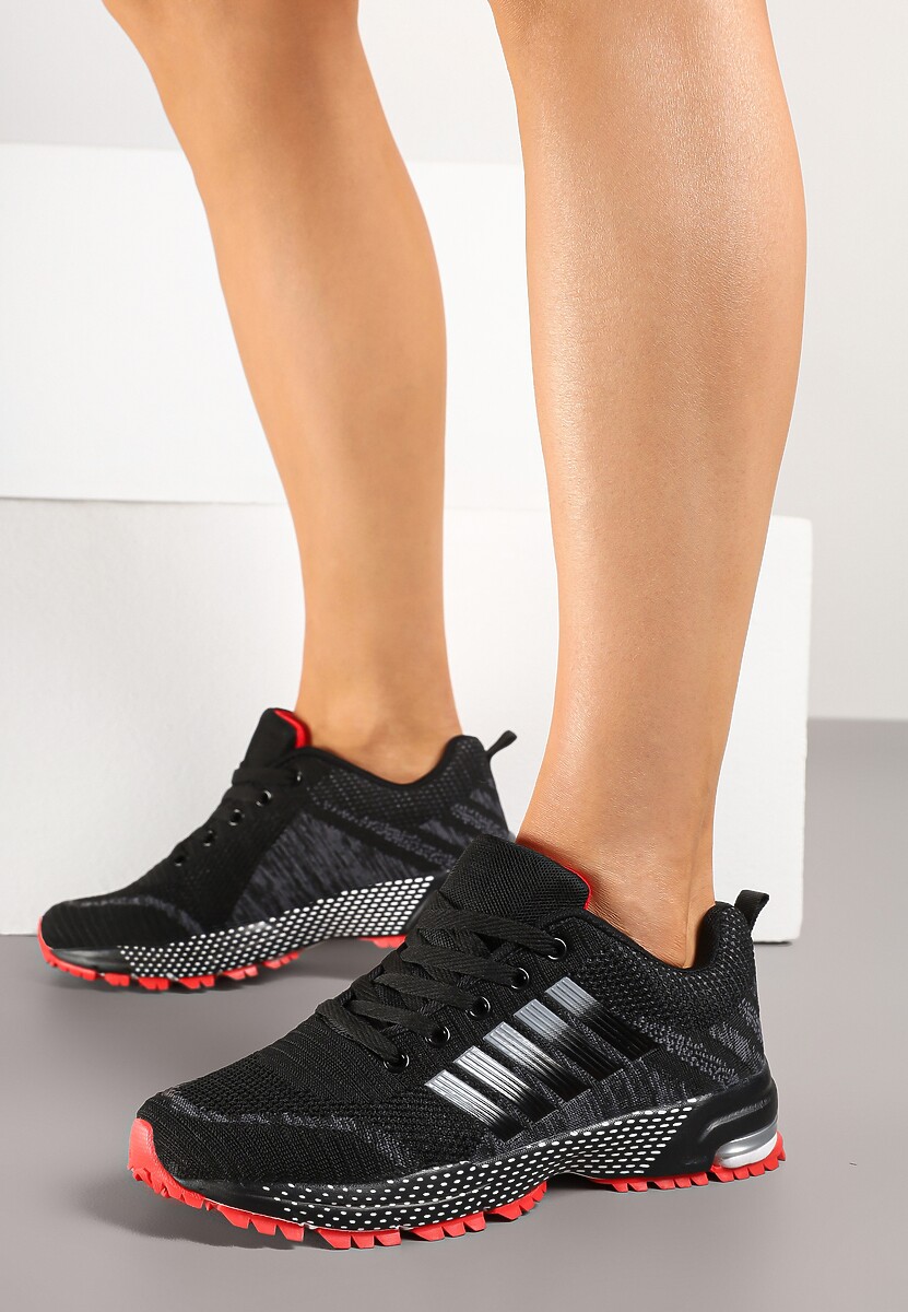 Sneakers Luricca Negru cu roșu 1