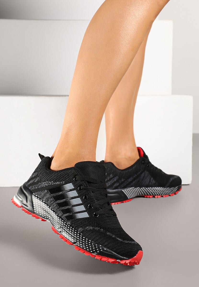 Sneakers Luricca Negru cu roșu 2