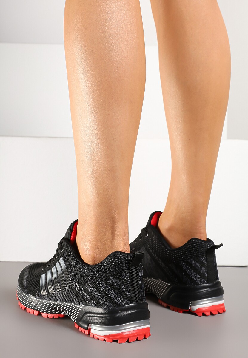 Sneakers Luricca Negru cu roșu 3