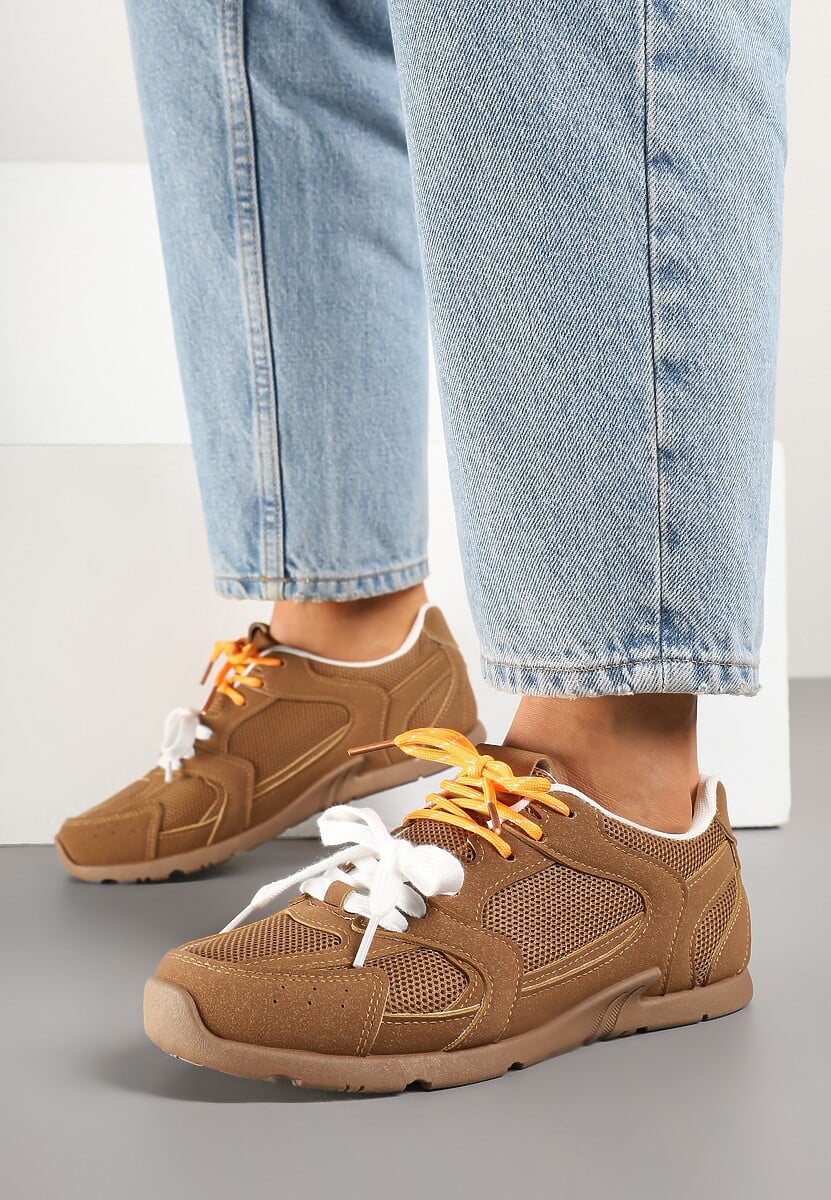 Brązowe Sneakersy z Podwójnymi Sznurówkami Terfitra 2