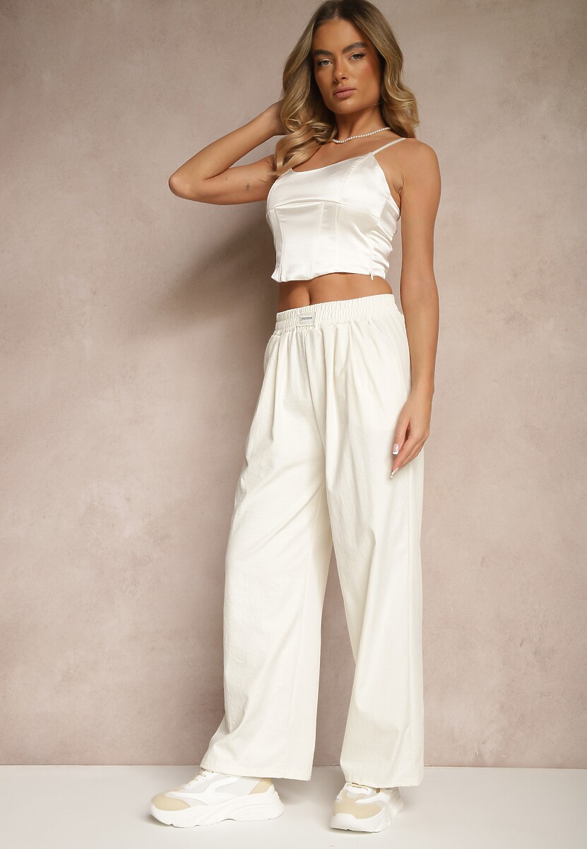 Pantaloni Naneriela Bej deschis 1