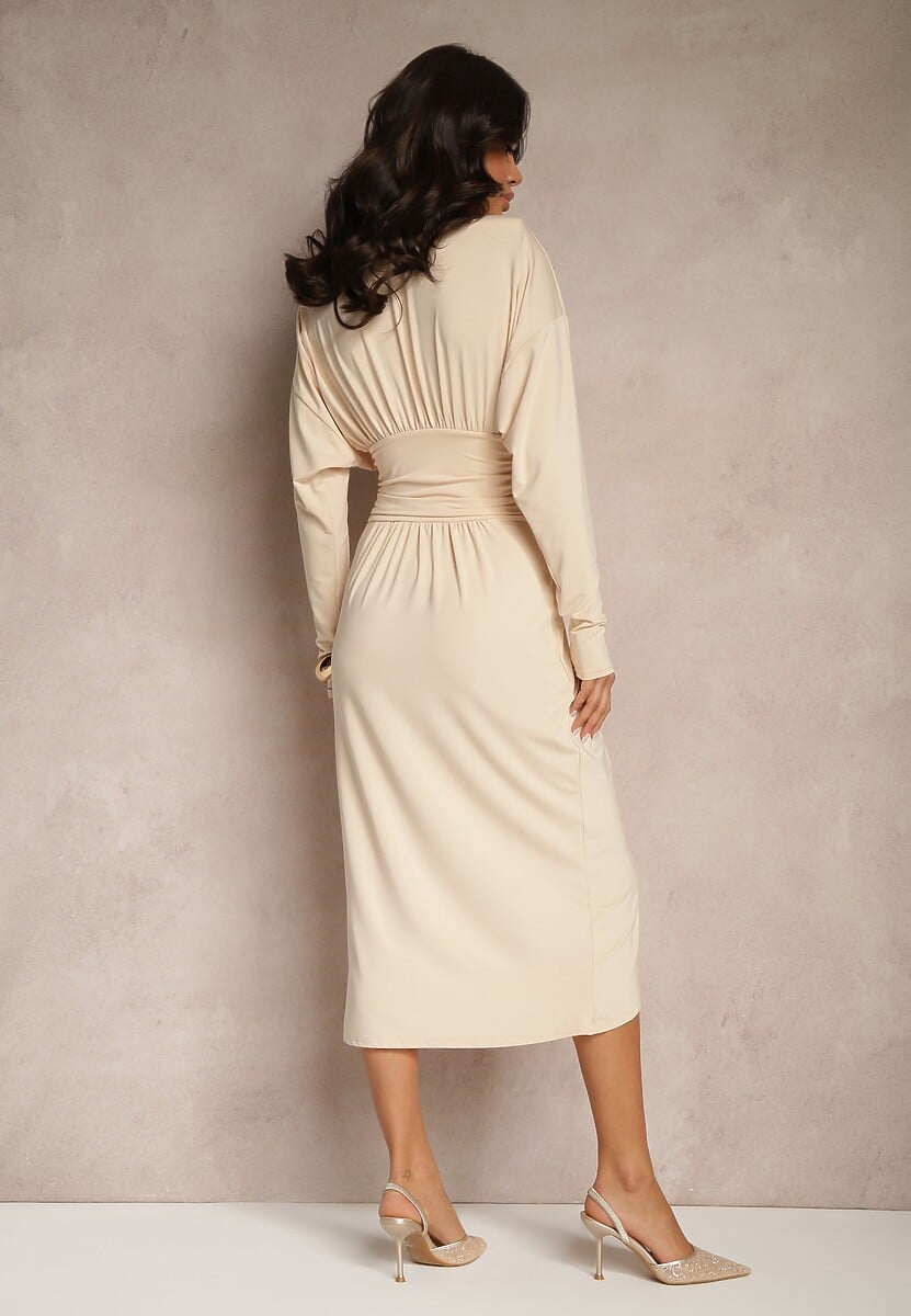 Rochie Edivaria Bej deschis 3