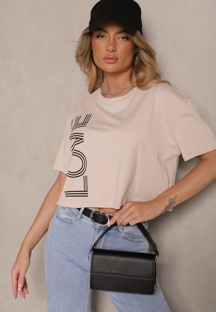 T-shirt Sannovia Bej închis 2