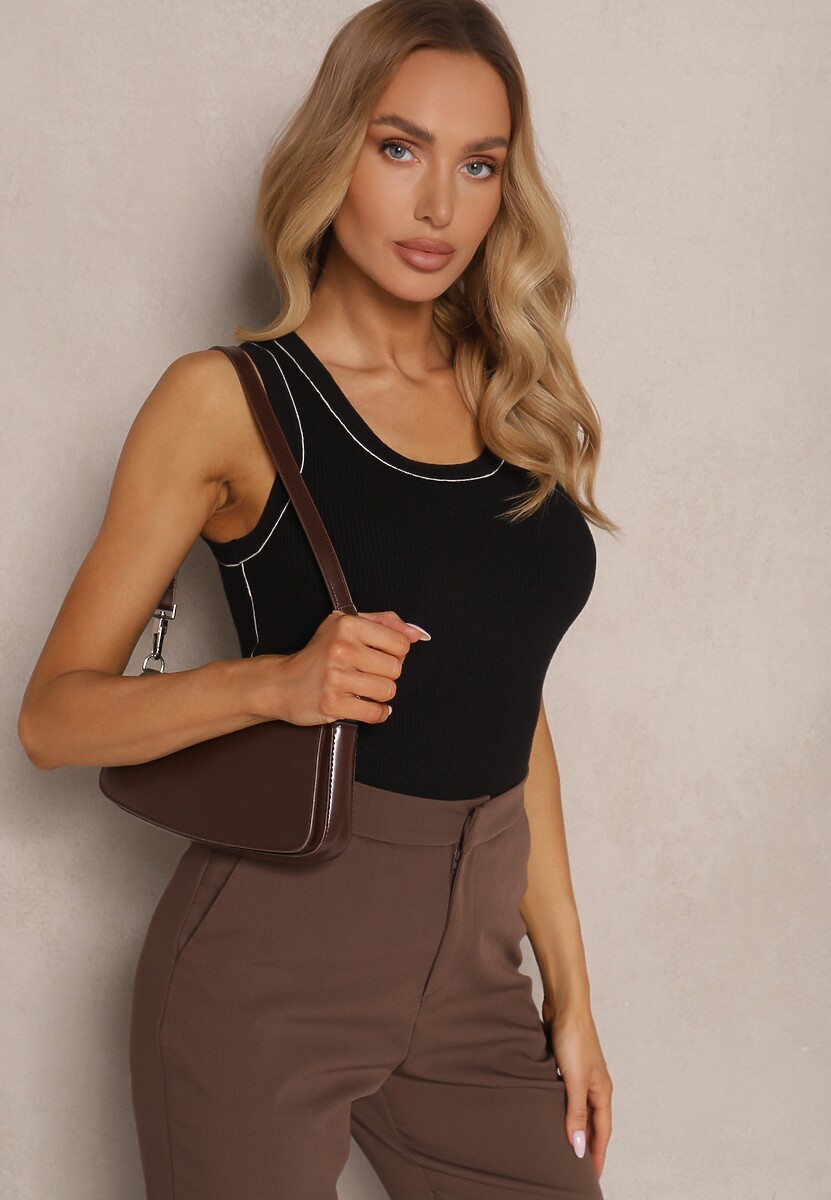 Top Sanaliena Negru cu bej 2