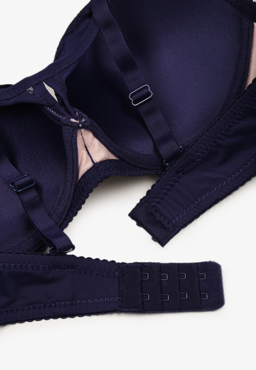 Sutien Revalora Bleumarin cu roz 3
