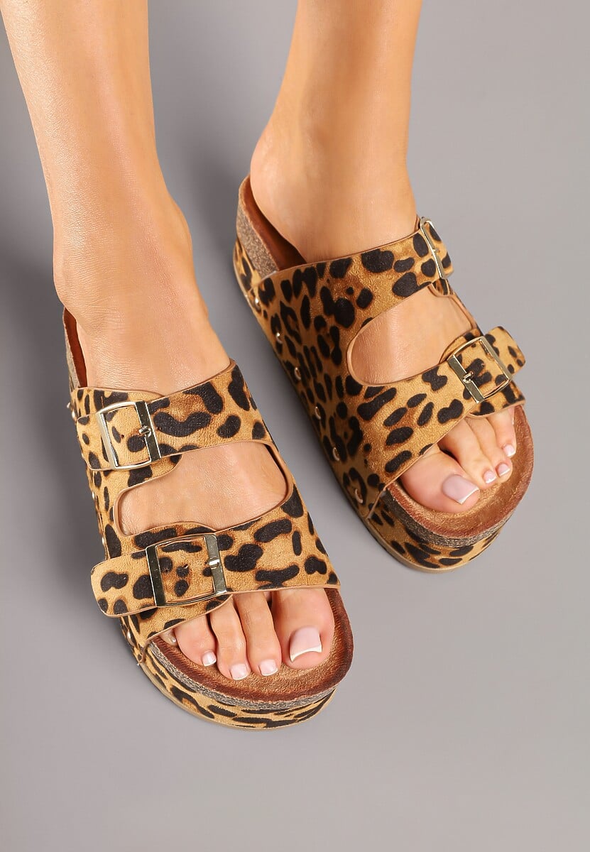 Papuci Tillitoma Imprimeu leopard 3
