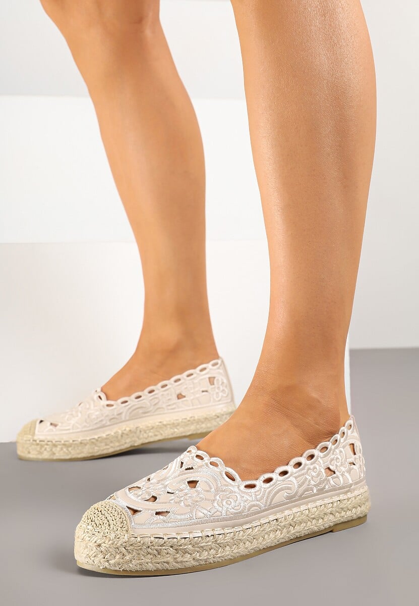 Espadrile Nelariss Bej 2