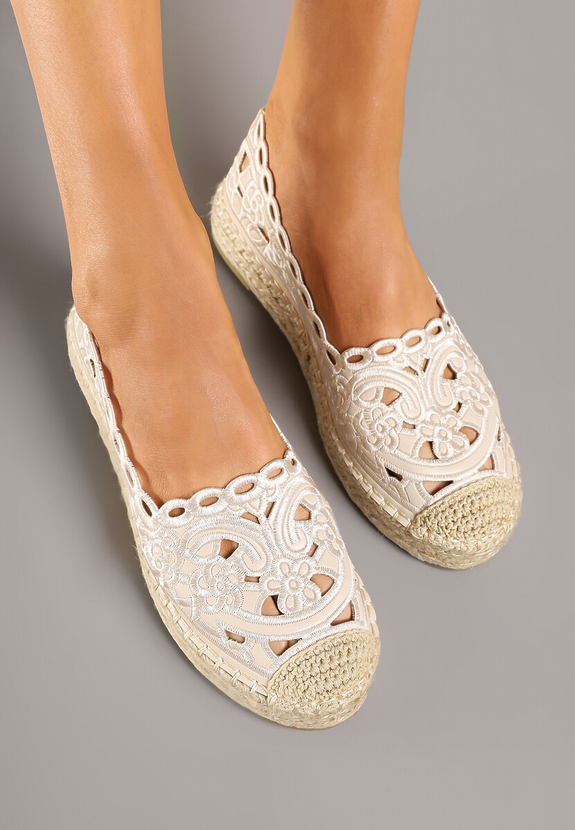 Espadrile Nelariss Bej 3