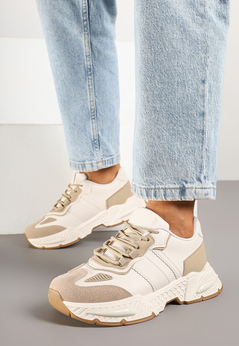 Sneakers Isallena Bej închis 1