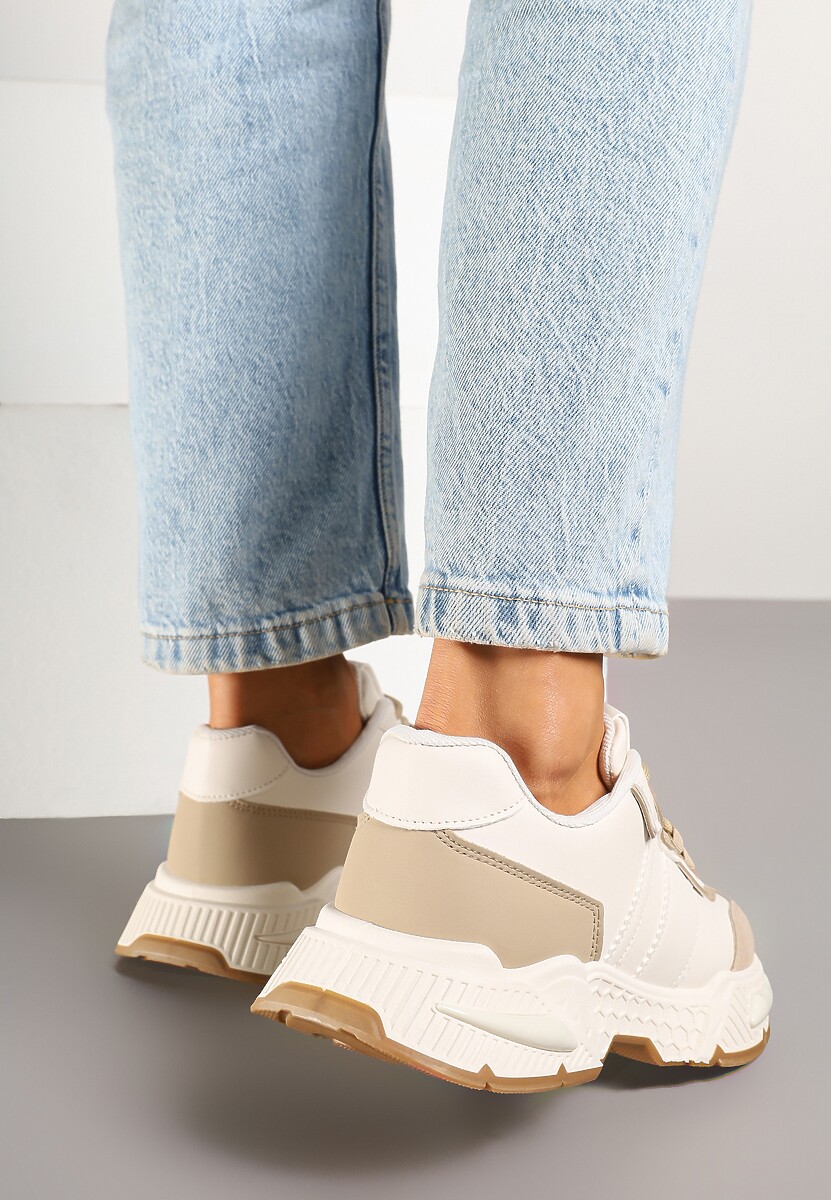 Sneakers Isallena Bej închis 3