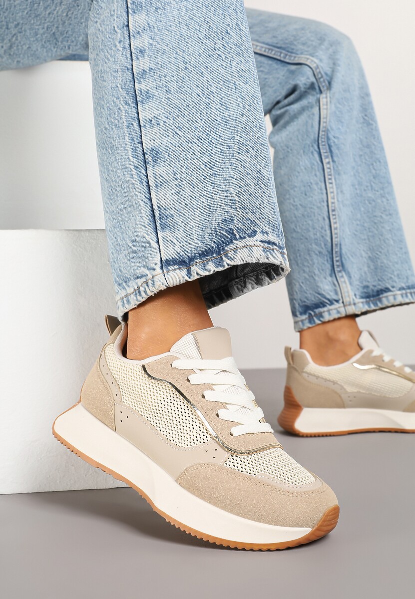 Sneakers Calgis Bej închis 2