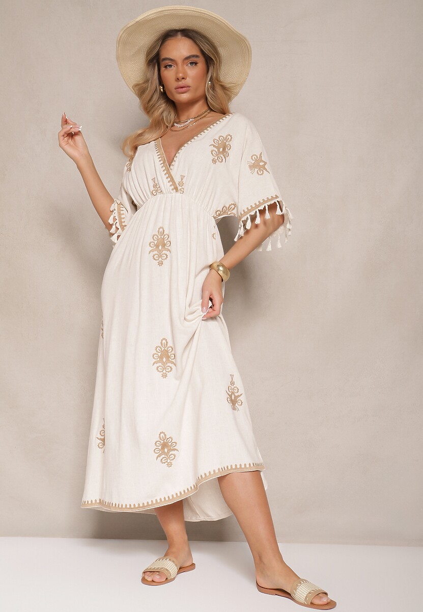 Rochie Deselira Bej 1