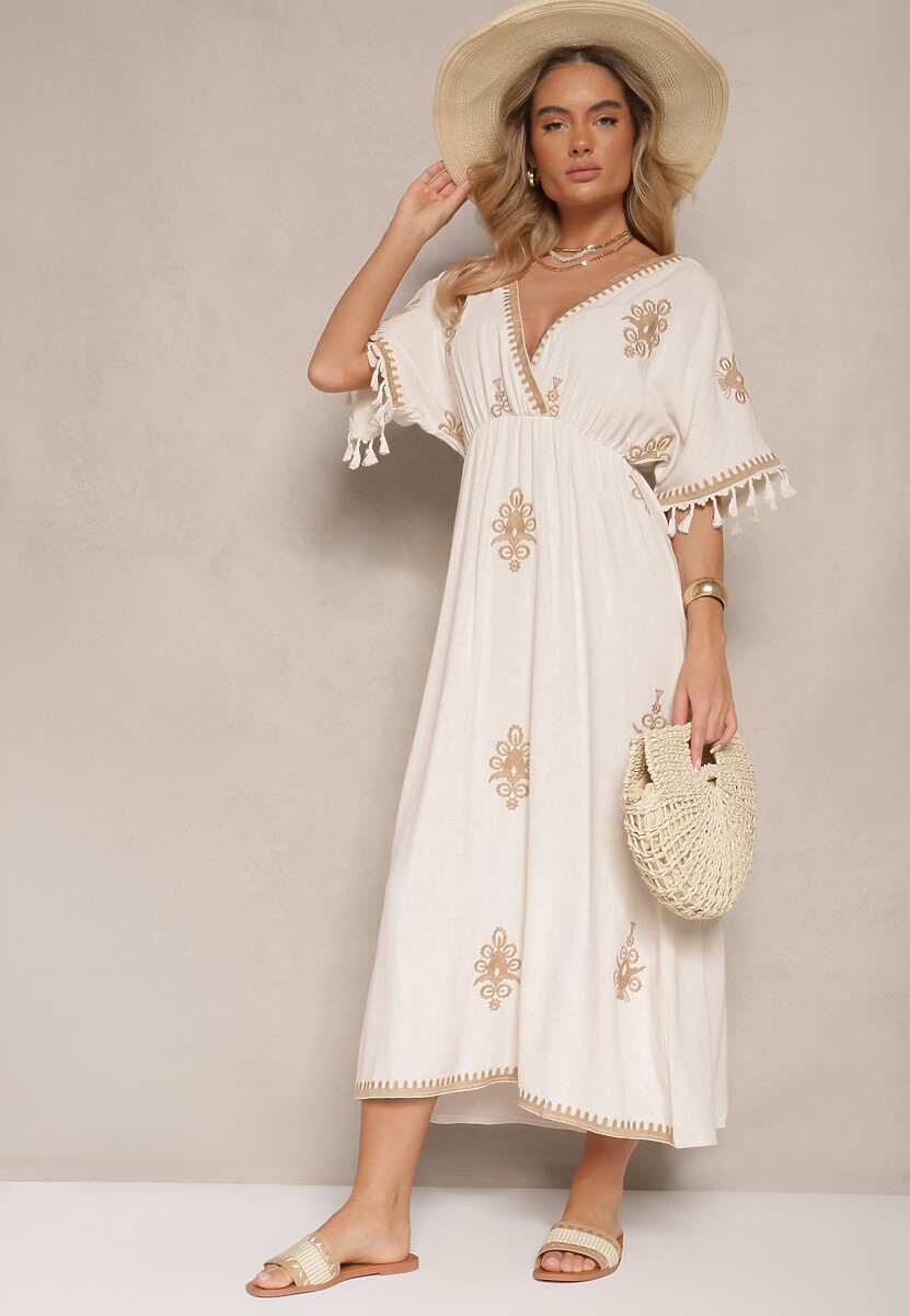 Rochie Deselira Bej 2