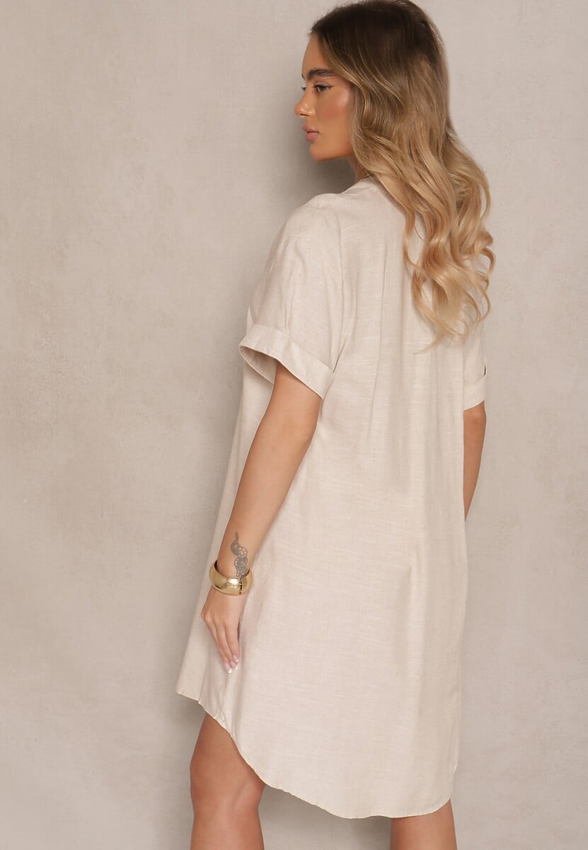 Rochie Elanorella Bej deschis 3