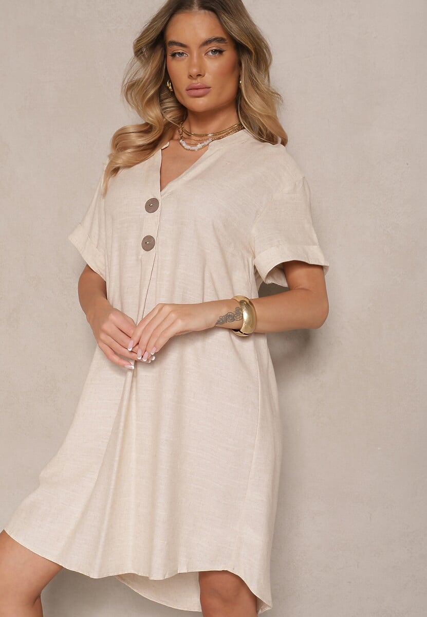 Rochie Elanorella Bej deschis 1