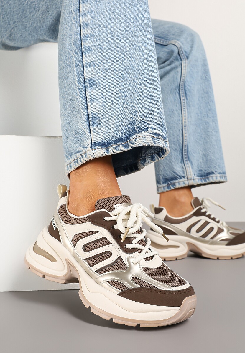 Sneakers Desaniel Bej închis 2