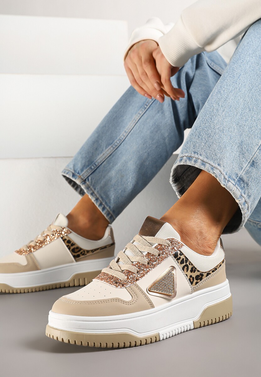 Sneakers Tillidara Bej închis 1