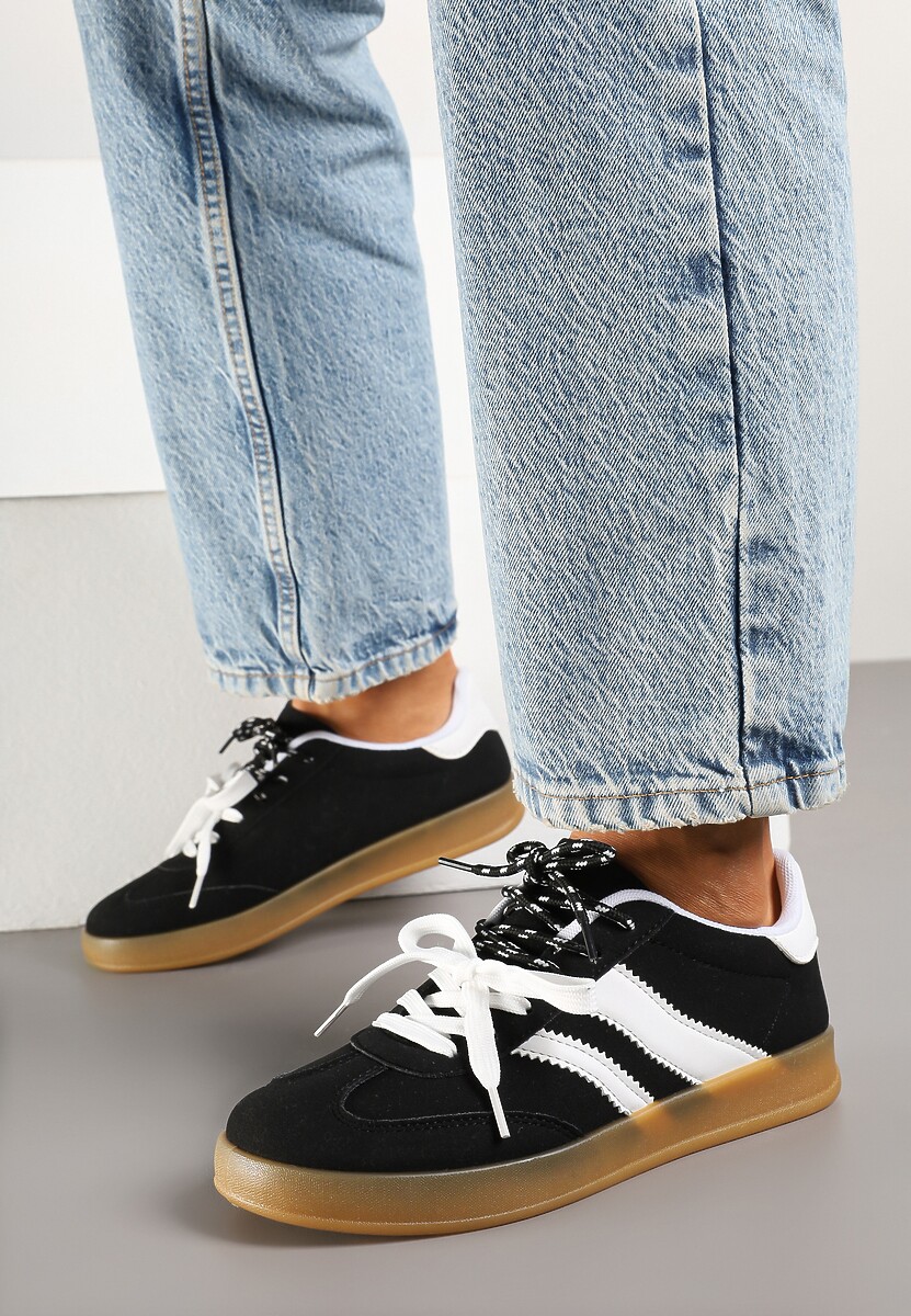 Sneakers Lorlevia Negru cu alb 2