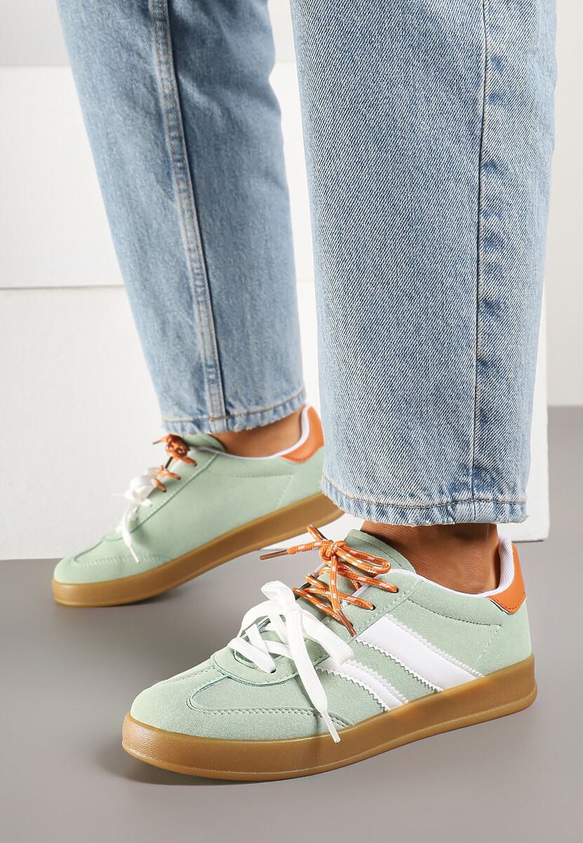 Sneakers Lorlevia Verde cu alb 2