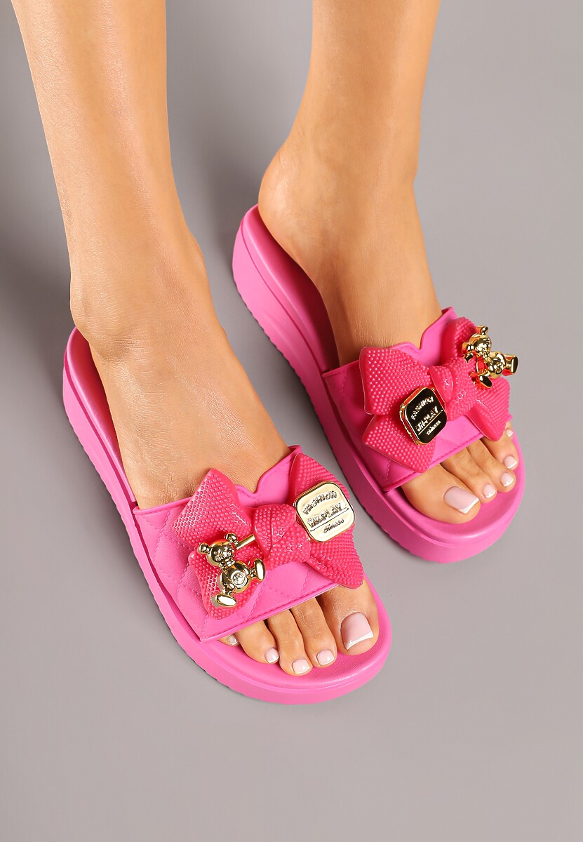 Papuci Evelseli Fucsia 3