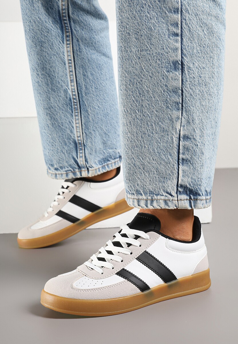 Sneakers Ivelfia Alb cu negru 3
