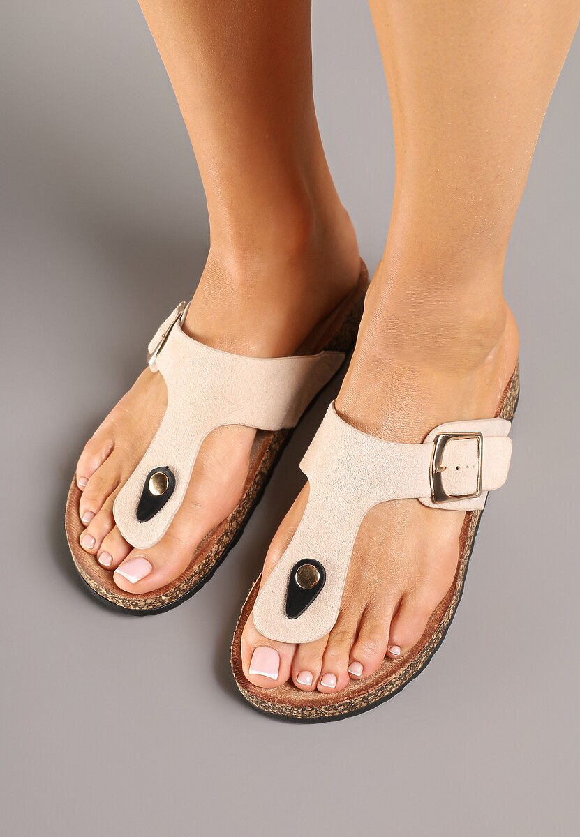 Șlapi Arrivona Bej 3