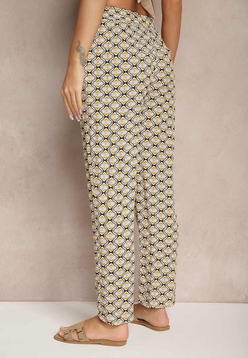 Pantaloni Lisariella Bej închis 3