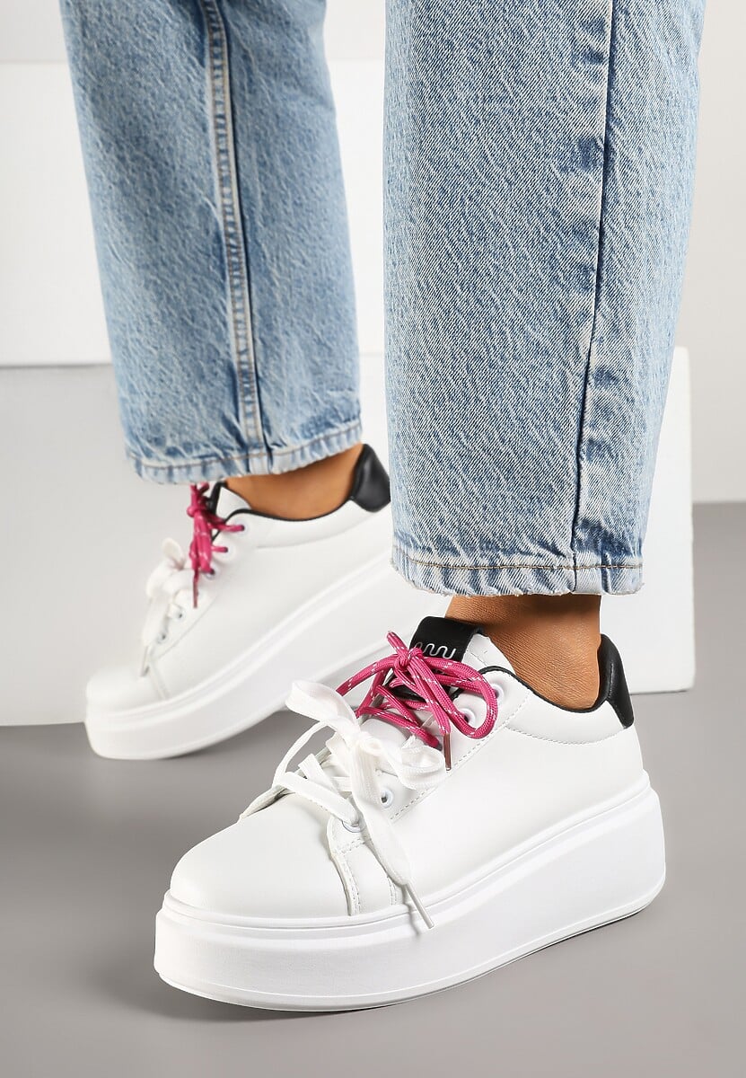 Sneakers Alb cu negru 2
