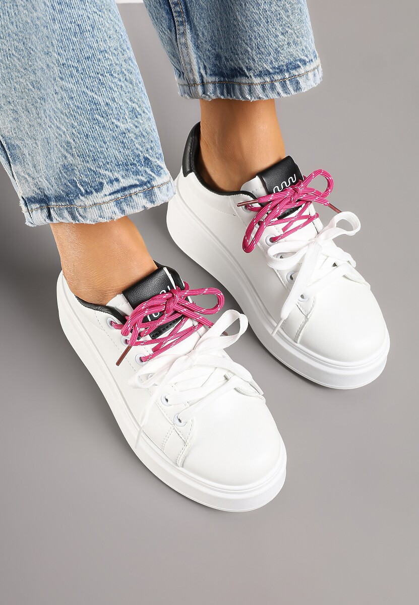 Sneakers Alb cu negru 3