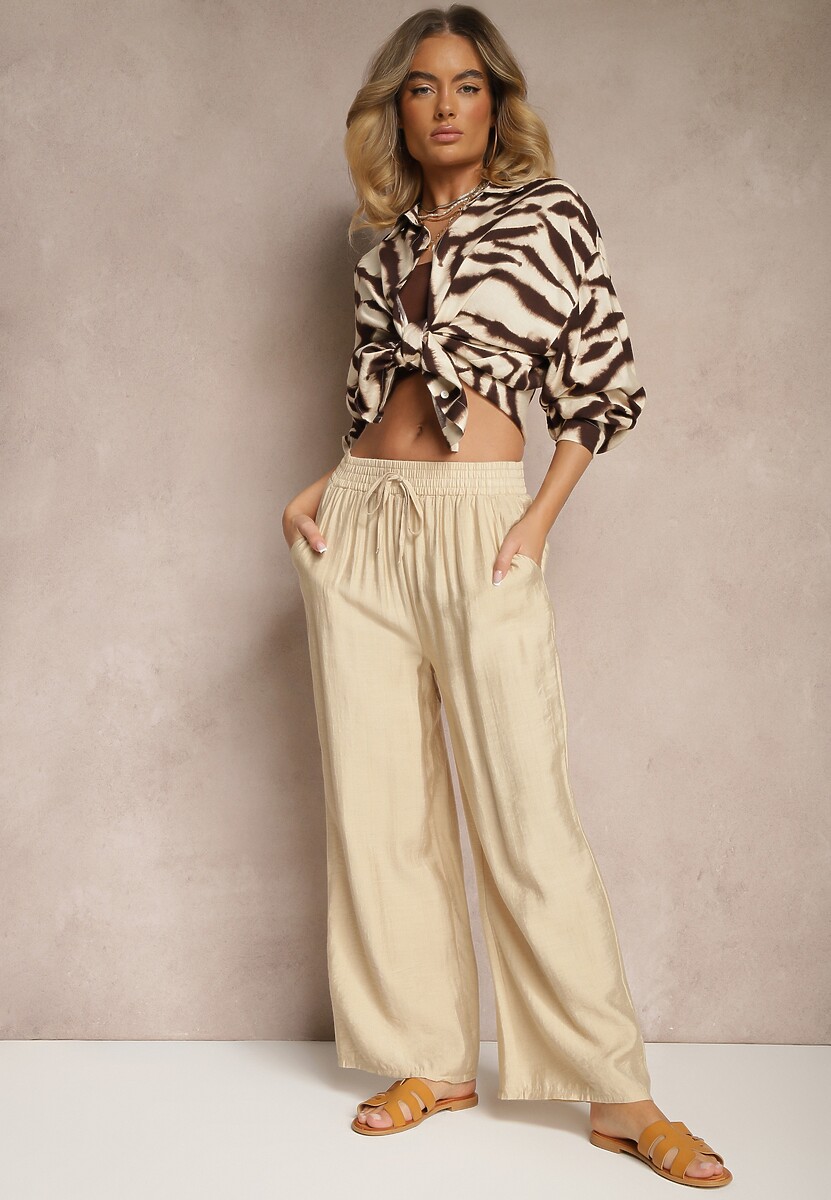 Pantaloni Yaslevia Bej 2